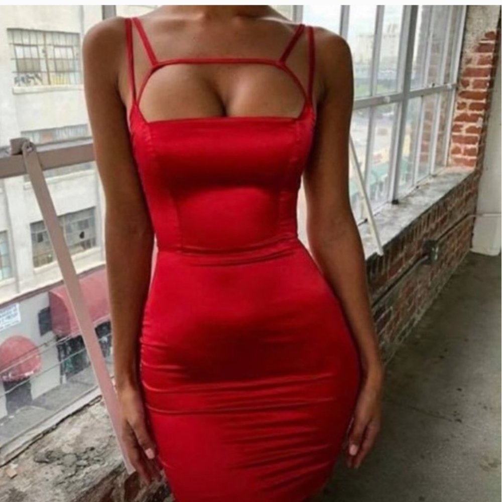 Oh Polly satin mini dress